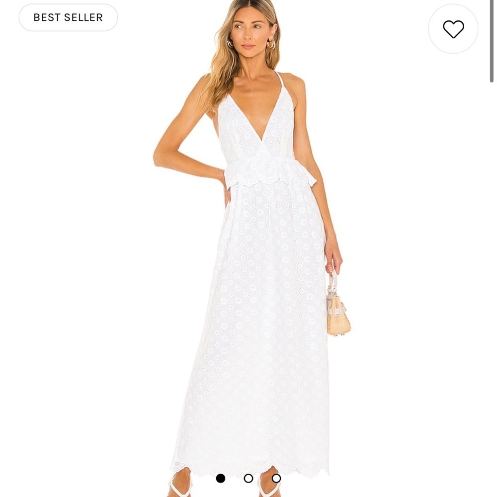 NEW Tularosa Brier Embroidered Dress in White